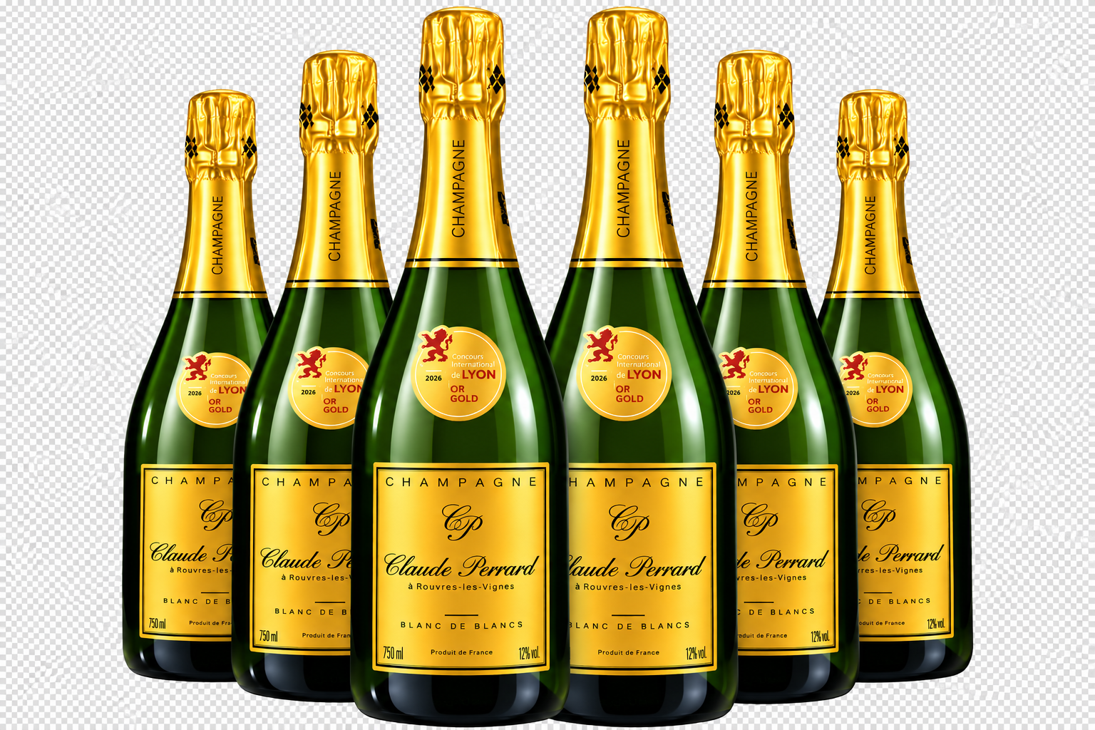 Champagne Blanc de Blancs - Claude Perrard et Fils 75cl - prix 6 bouteilles