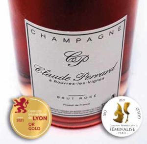 Cuvée Champagne Brut Rosé Prix producteur Claude Perrard et Fils