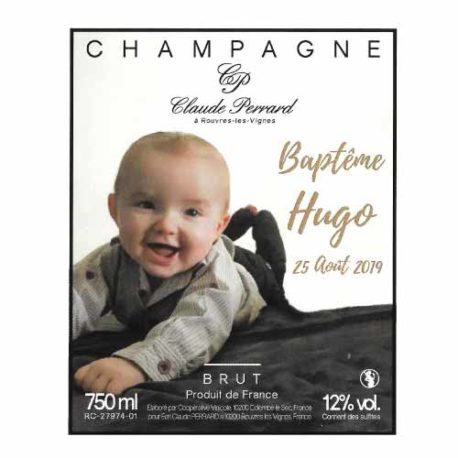 etiquette de champagne personnalisée personnalisation étiquettes Champagne